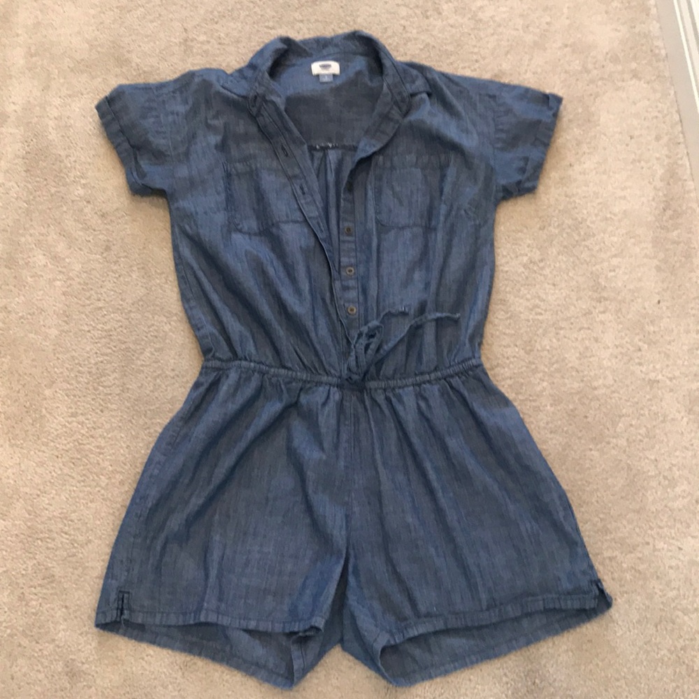 Old Navy Denim Romper size Large